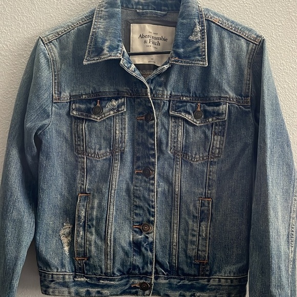 Abercrombie & Fitch Jean Jacket Size XS - Picture 5 of 8